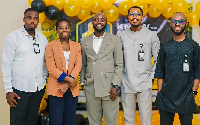 Knowtheblocks team during a tech summit session